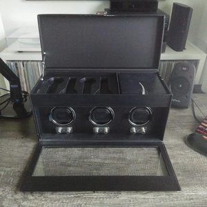Wolf Heritage Triple Watch Winder with Storage